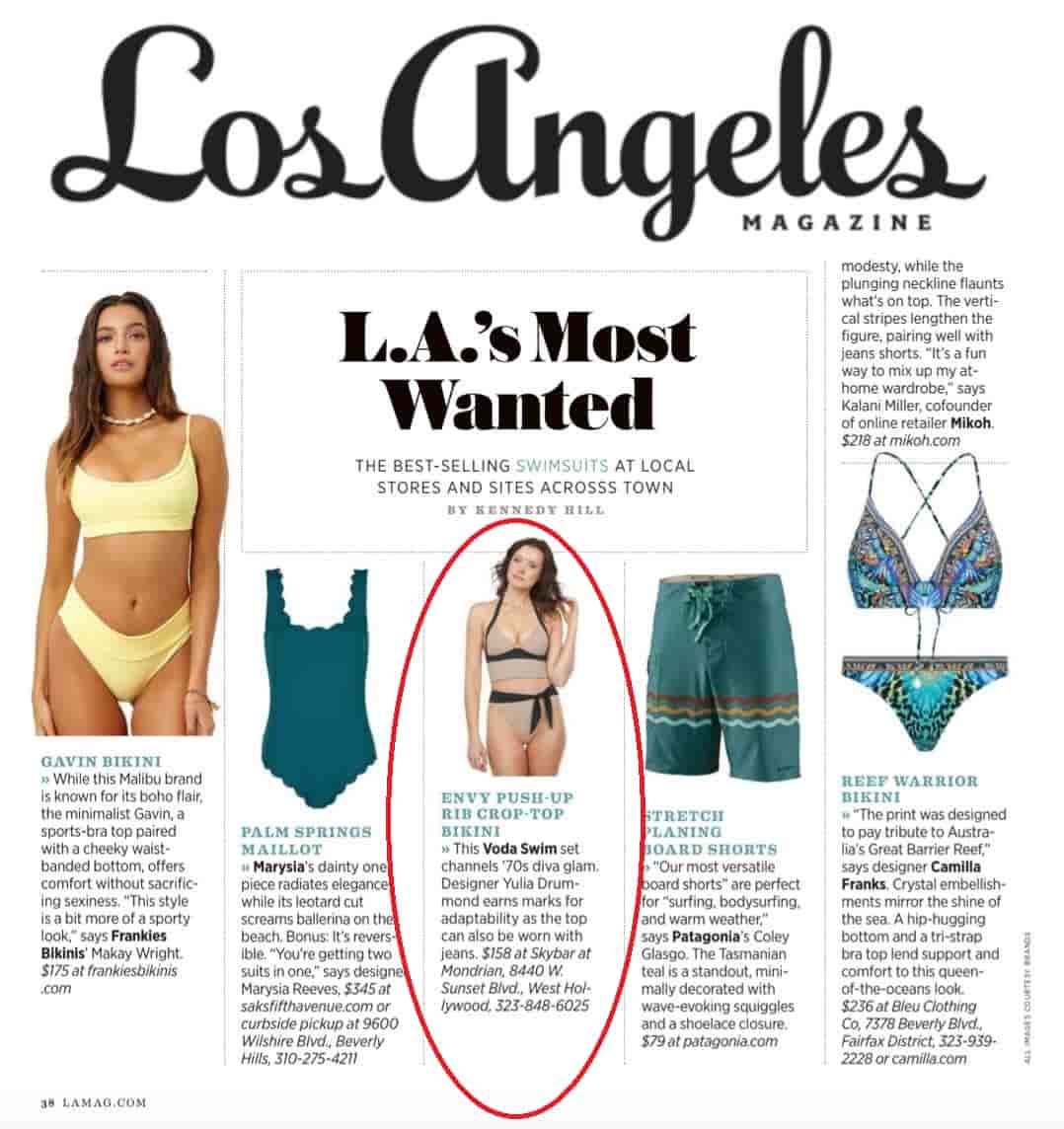 LOS ANGELES MAGAZINE FEATURE