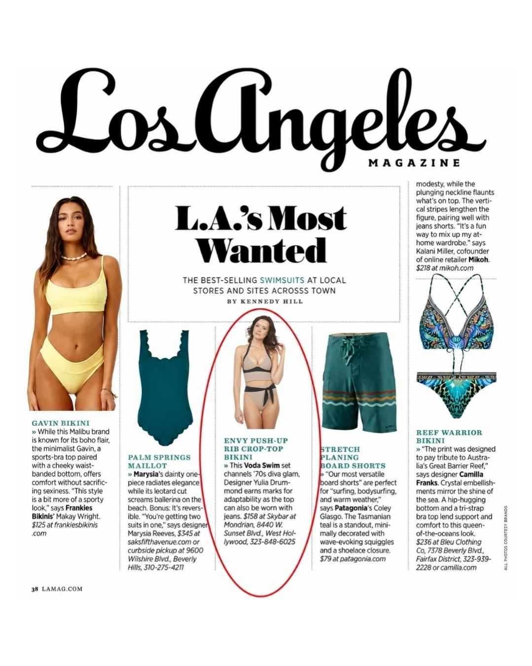 LOS ANGELES MAGAZINE FEATURE
