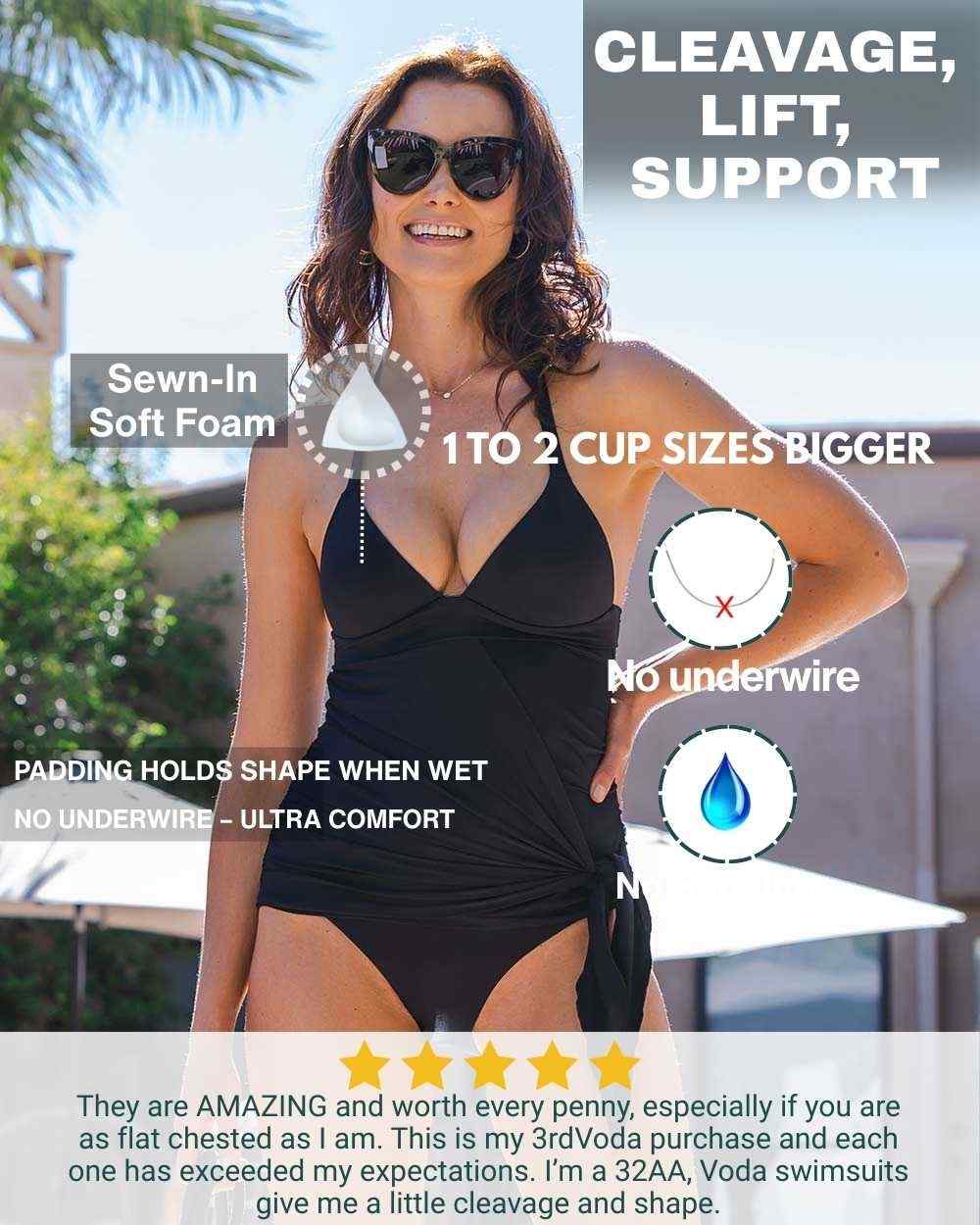 Envy Push Up® Padded Halter Tankini Swimsuit Top