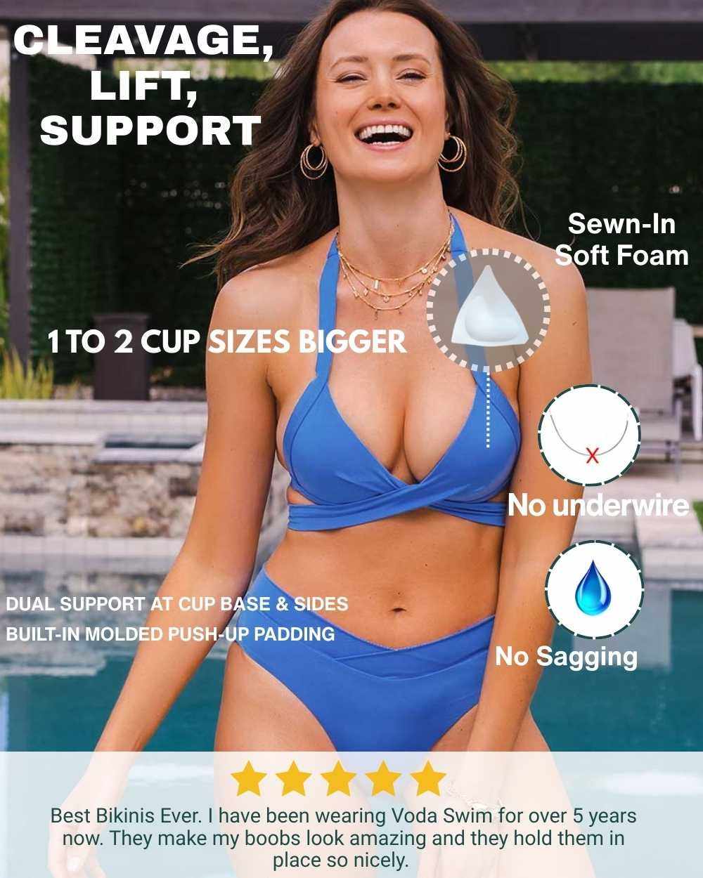 Envy Push Up® Padded Cross Halter Top