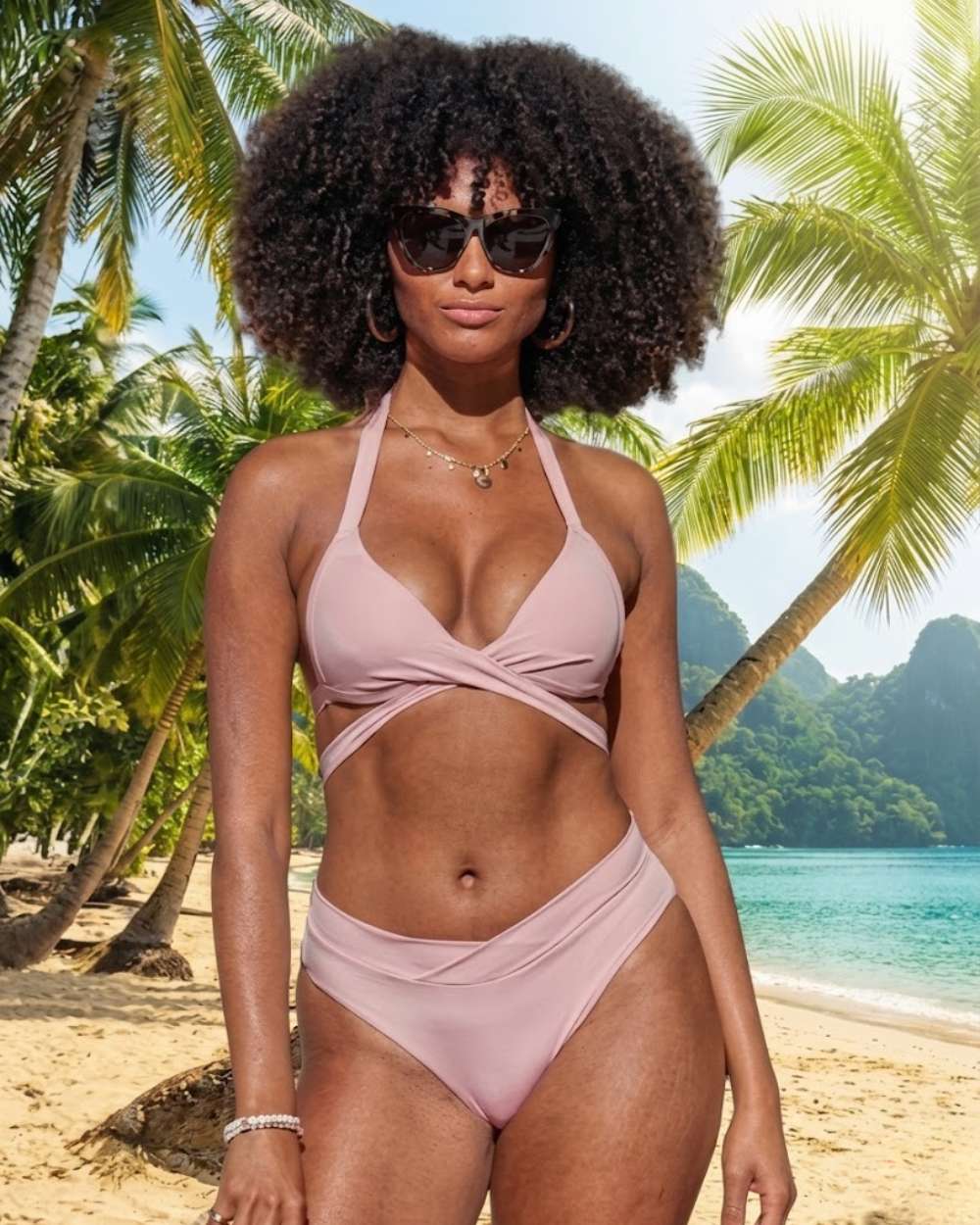Criss-Cross Halter Bikini Top | Amazing Push-Up | Voda Swim