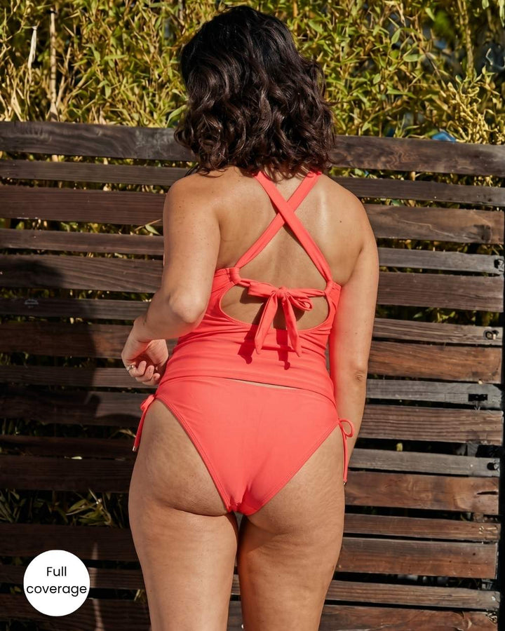 Full Coverage Adjustable Scoop Swimsuit Bottom
