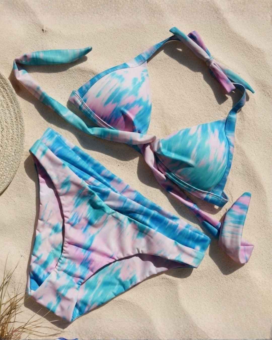 Envy Push Up® Printed Padded Cross Halter Top