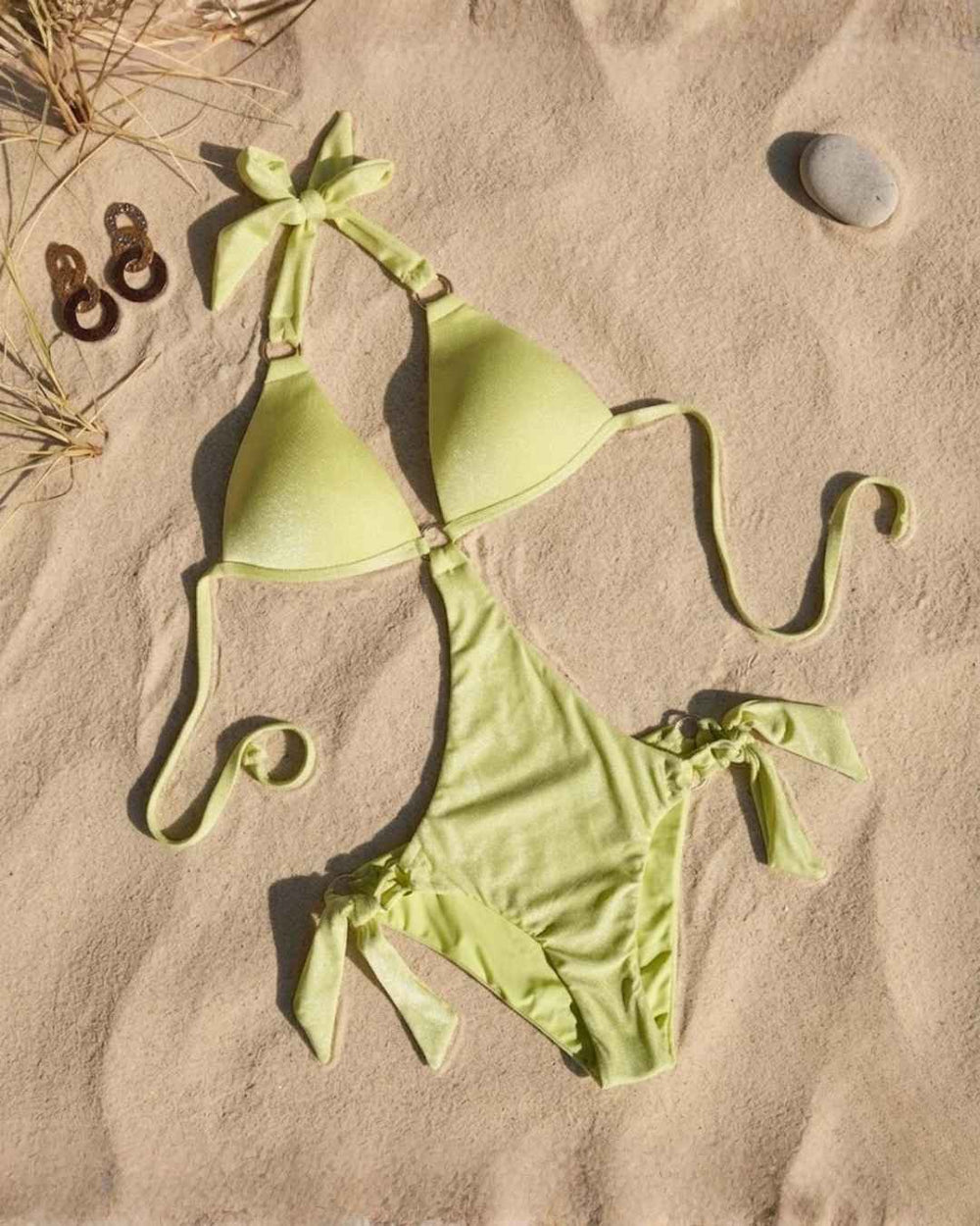 Envy Push Up® Padded Cutout Shimmer Monokini with Brazilian Back