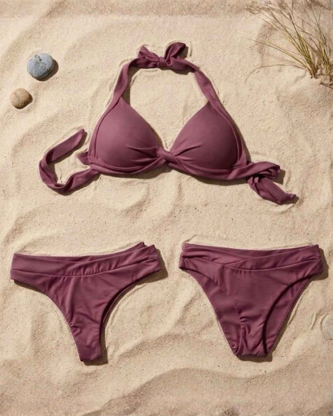 Front V High Leg Scoop Bottom and Cheeky