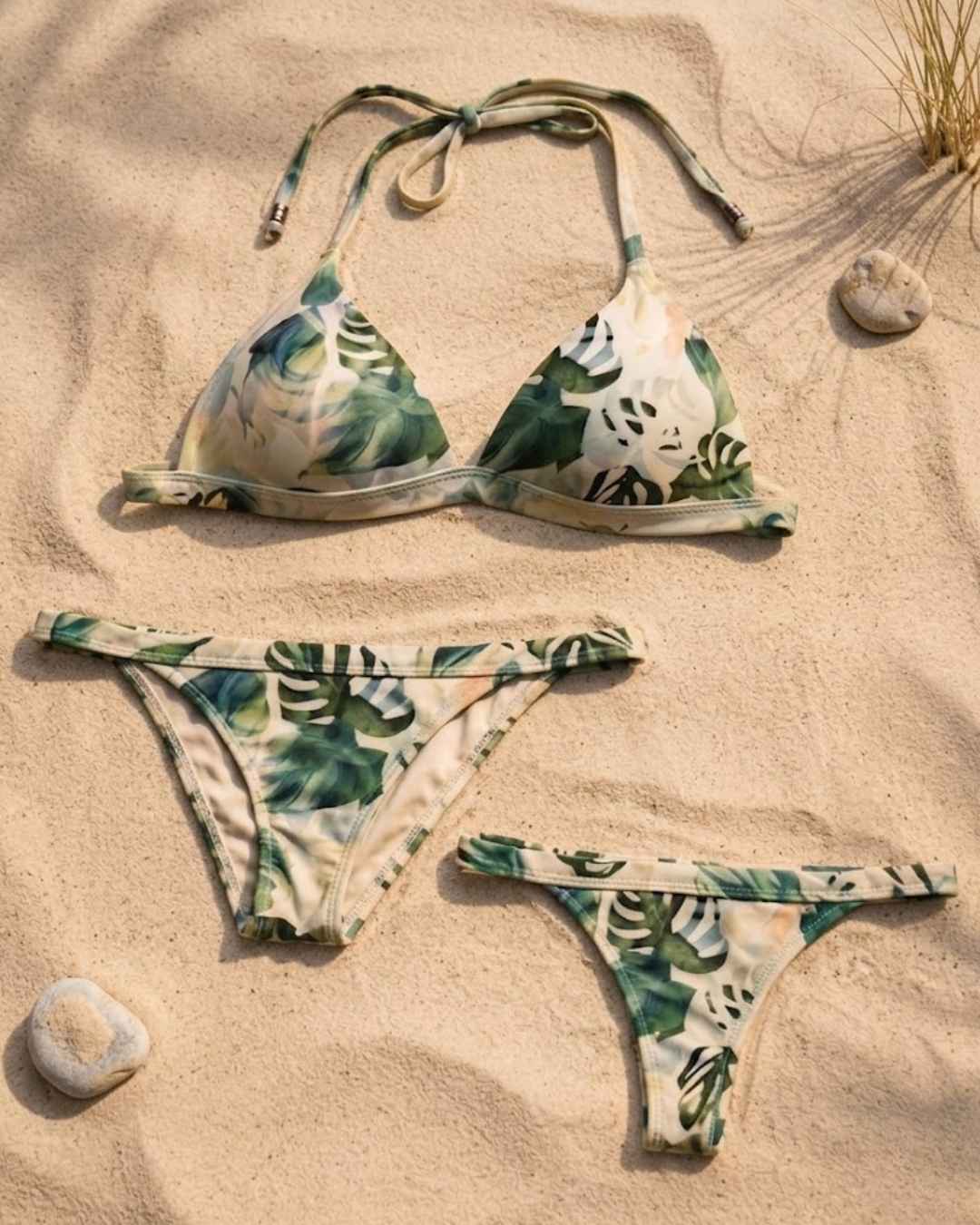 Envy Push Up® Tropical Banded String Bikini Top