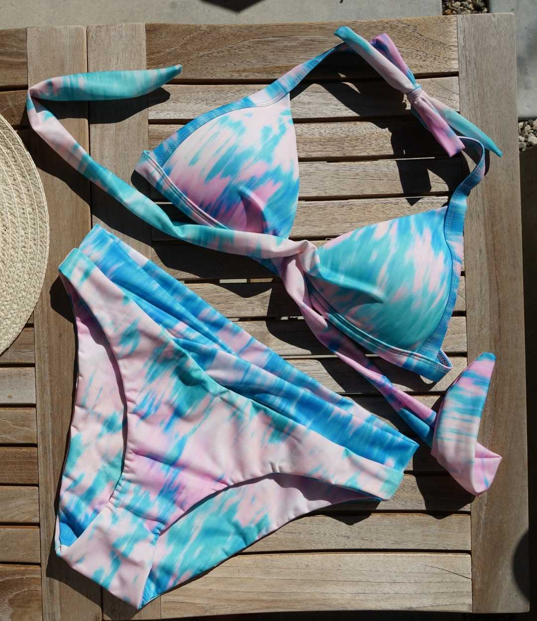 Envy Push Up® Printed Padded Cross Halter Top