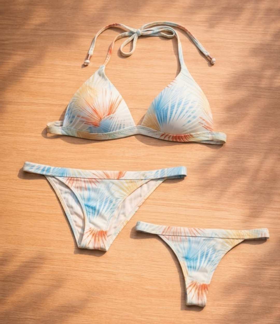 Tropical Banded Bikini Bottom