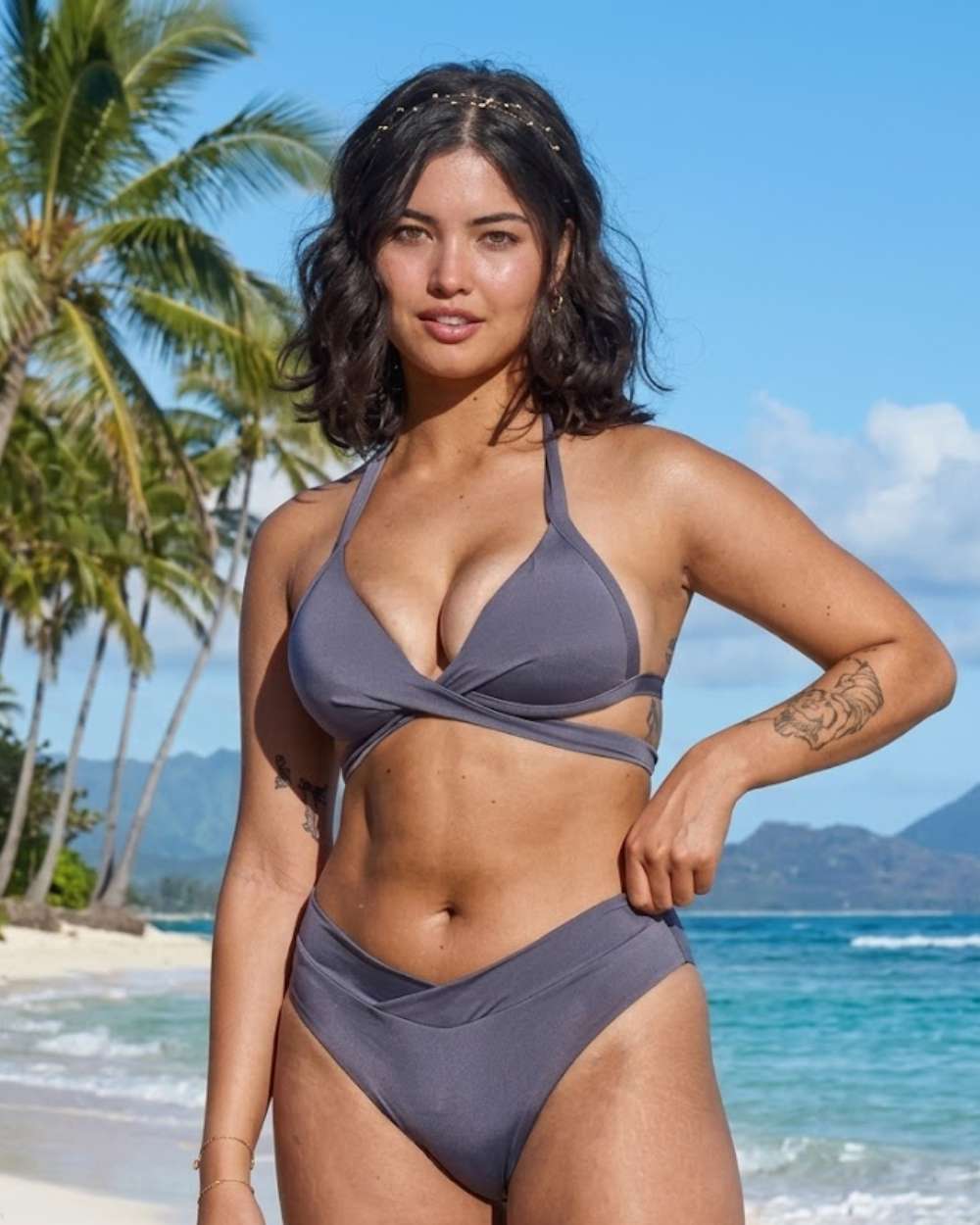 Front V High Leg Scoop Bottom and Cheeky