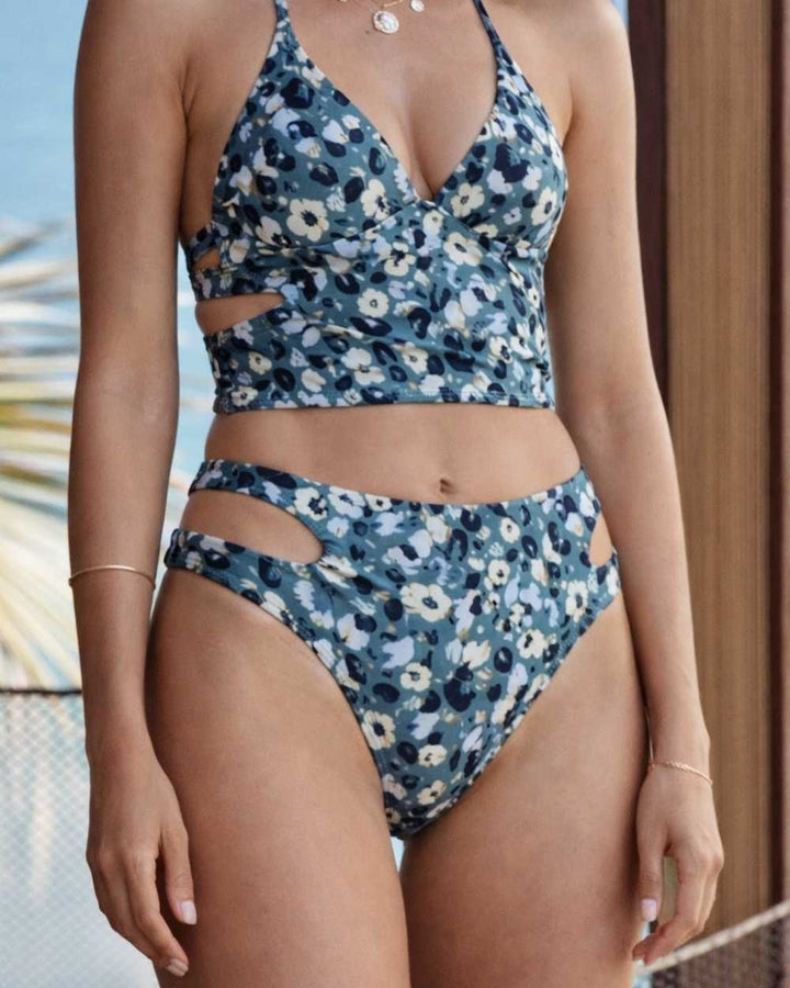 FINAL SALE Cutout High Leg Swimsuit Bottom