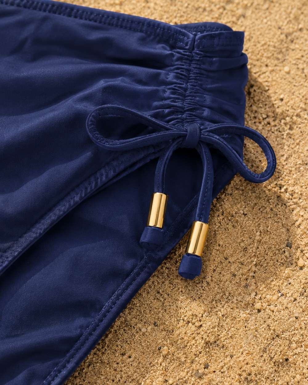 Full Coverage Adjustable Scoop Swimsuit Bottom