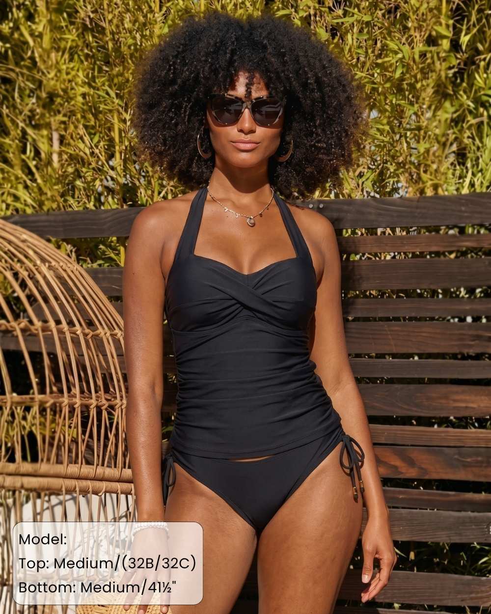 Envy Push Up® Bandeau Shirred Tankini Swimsuit Top