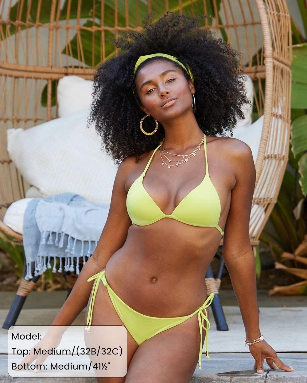 Envy Push Up® Padded Triangle String Bikini Top