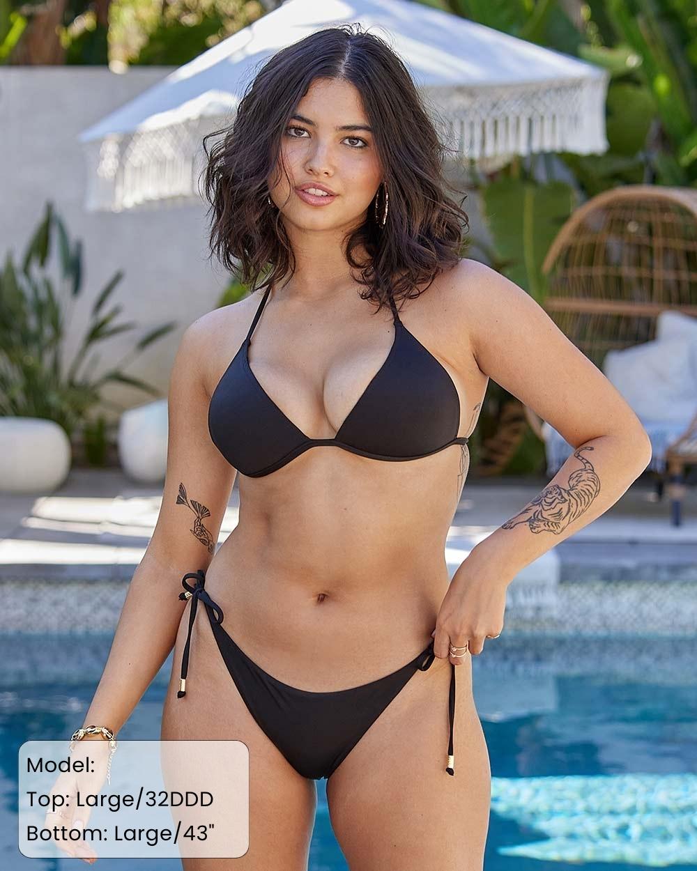 Envy Push Up® Padded Triangle String Bikini Top