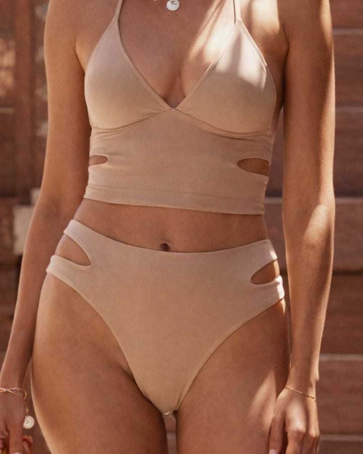 FINAL SALE Cutout High Leg Swimsuit Bottom