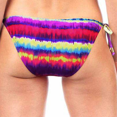 FINAL SALE Print String Bikini Bottom