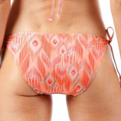 FINAL SALE Print String Bikini Bottom