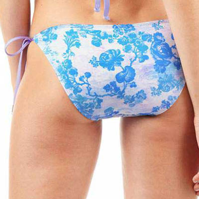 FINAL SALE Print String Bikini Bottom