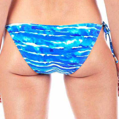 FINAL SALE Print String Bikini Bottom