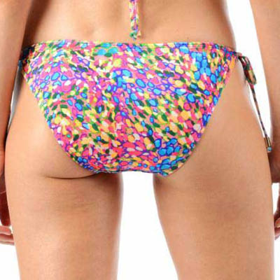 FINAL SALE Print String Bikini Bottom