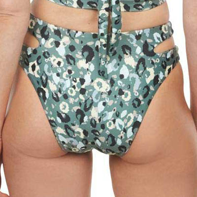 FINAL SALE Cutout High Leg Swimsuit Bottom