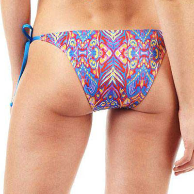 FINAL SALE Print String Bikini Bottom