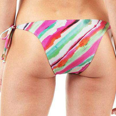 FINAL SALE Print String Bikini Bottom
