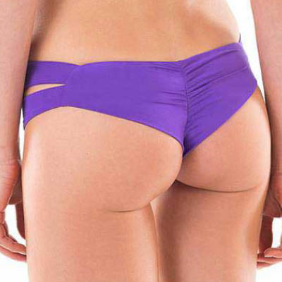 FINAL SALE Side Shirred Hipster Swimsuit Bottom