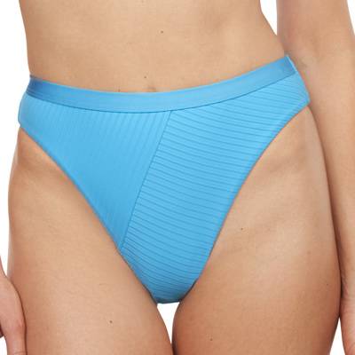 FINAL SALE Rib High Leg Swimsuit Bottom
