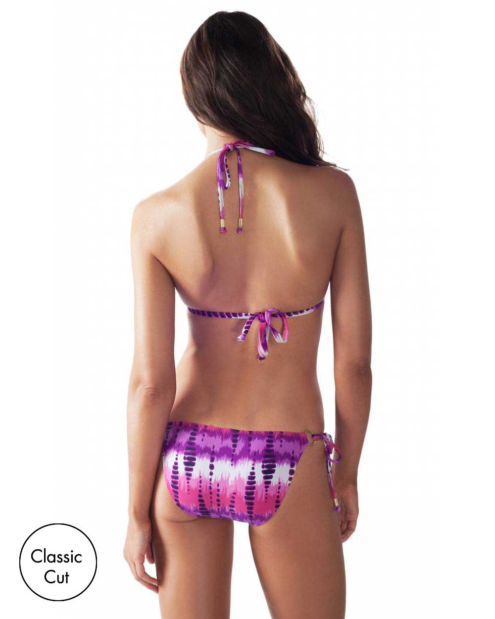 FINAL SALE Print String Bikini Bottom