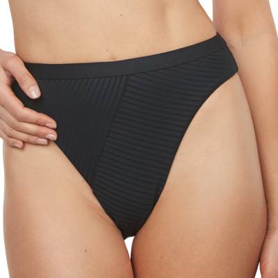 FINAL SALE Rib High Leg Swimsuit Bottom