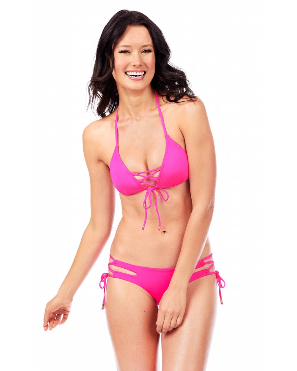 FINAL SALE Cutout String Bikini Bottom Cheeky or Classic Cut