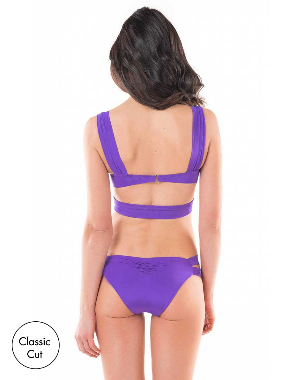 FINAL SALE Side Shirred Hipster Swimsuit Bottom