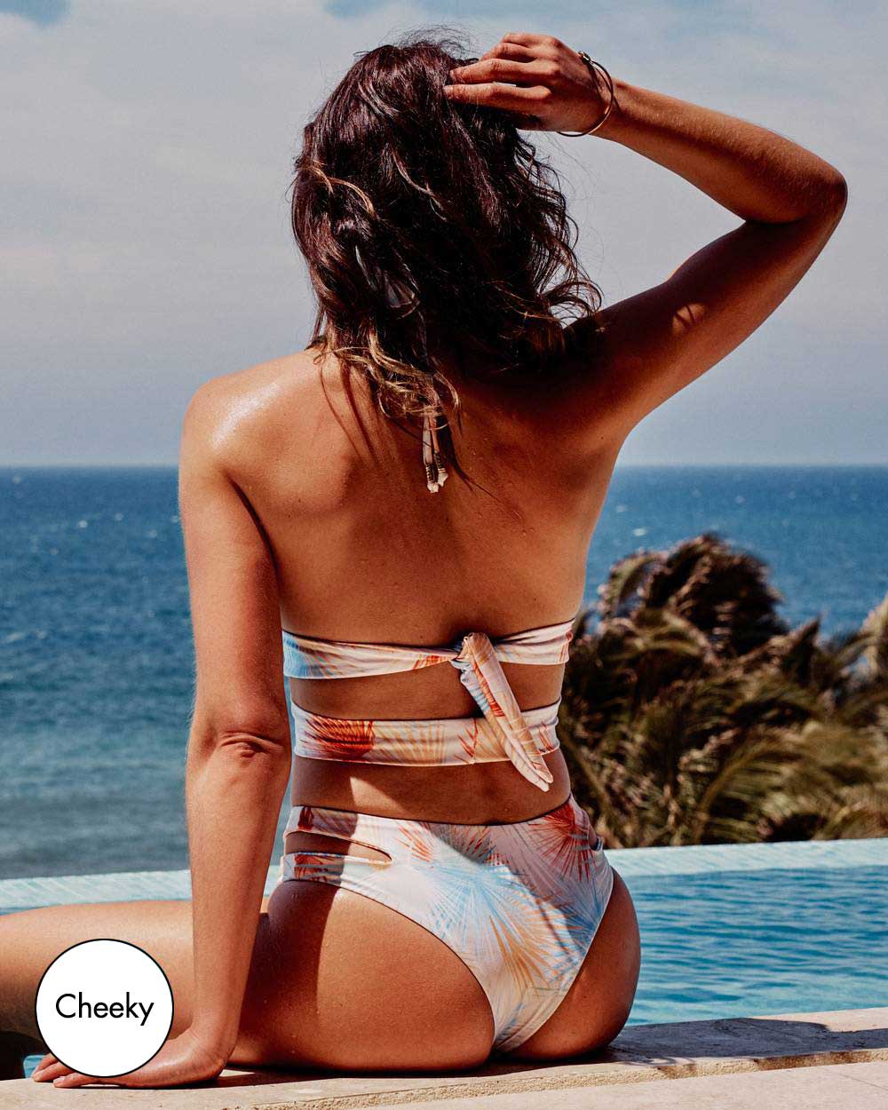 FINAL SALE Cutout High Leg Swimsuit Bottom