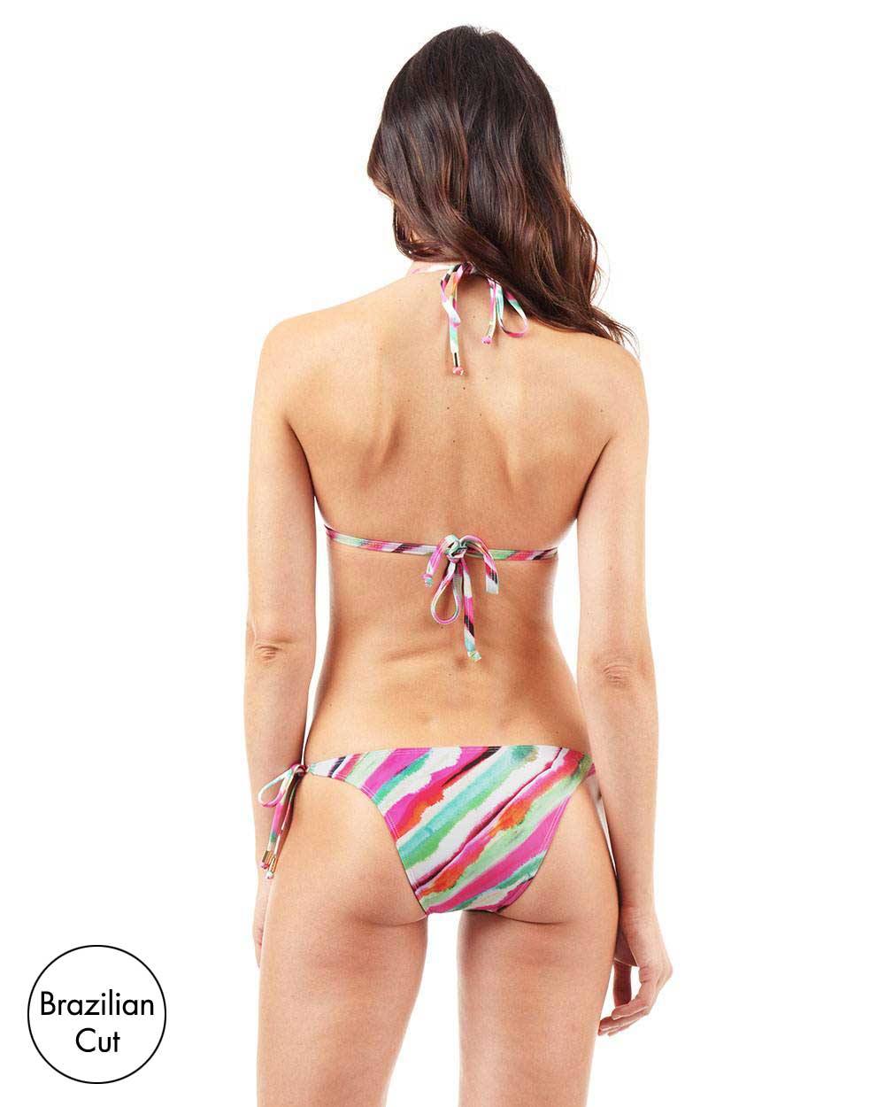 FINAL SALE Print String Bikini Bottom