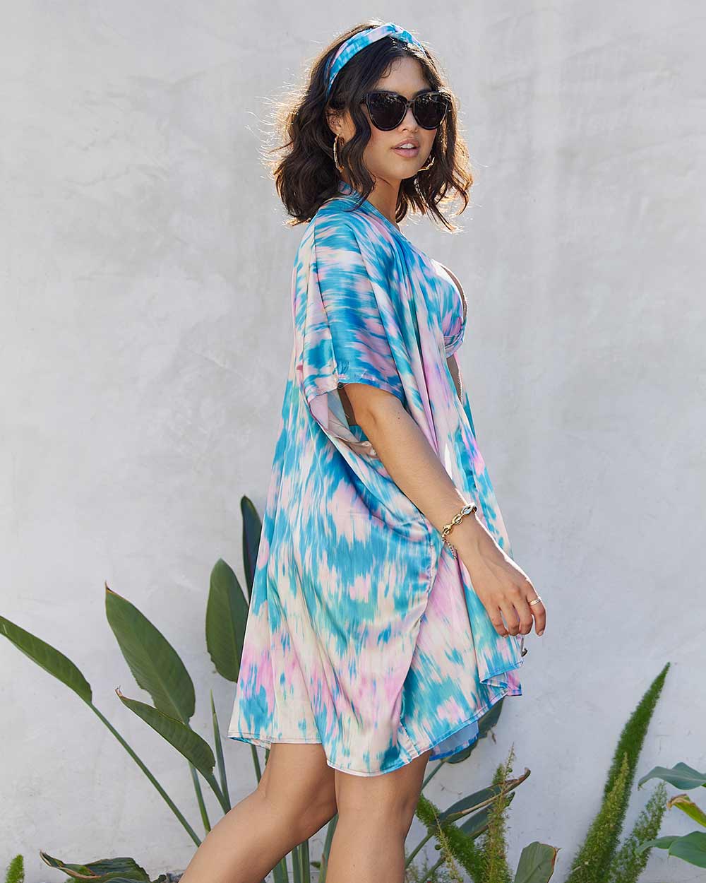 Short Kimono Beach Cover Up