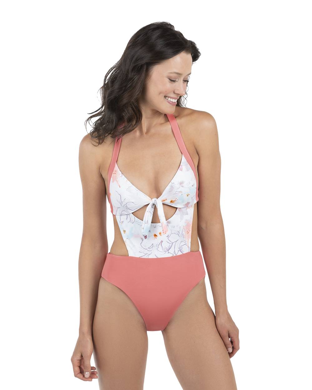 FINAL SALE Envy Push Up® Tie Front Monokini Swimsuit