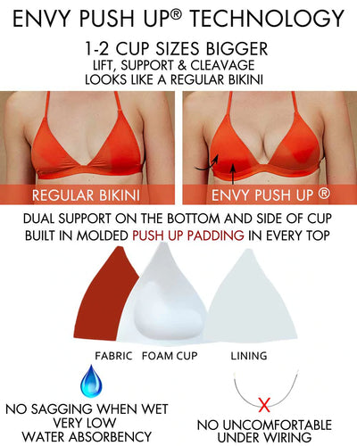 Turn your bikinis and tops into instant push up without having to