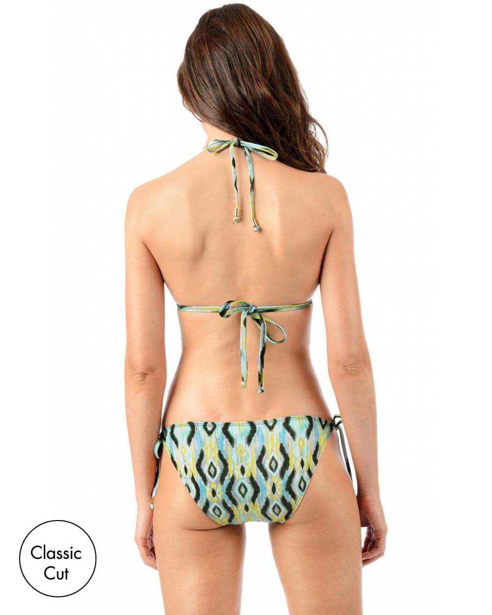 FINAL SALE Print String Bikini Bottom