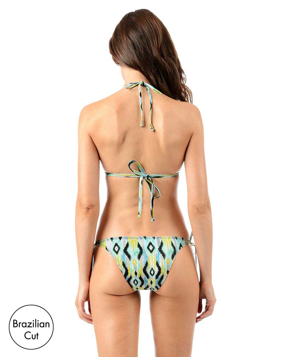 FINAL SALE Print String Bikini Bottom