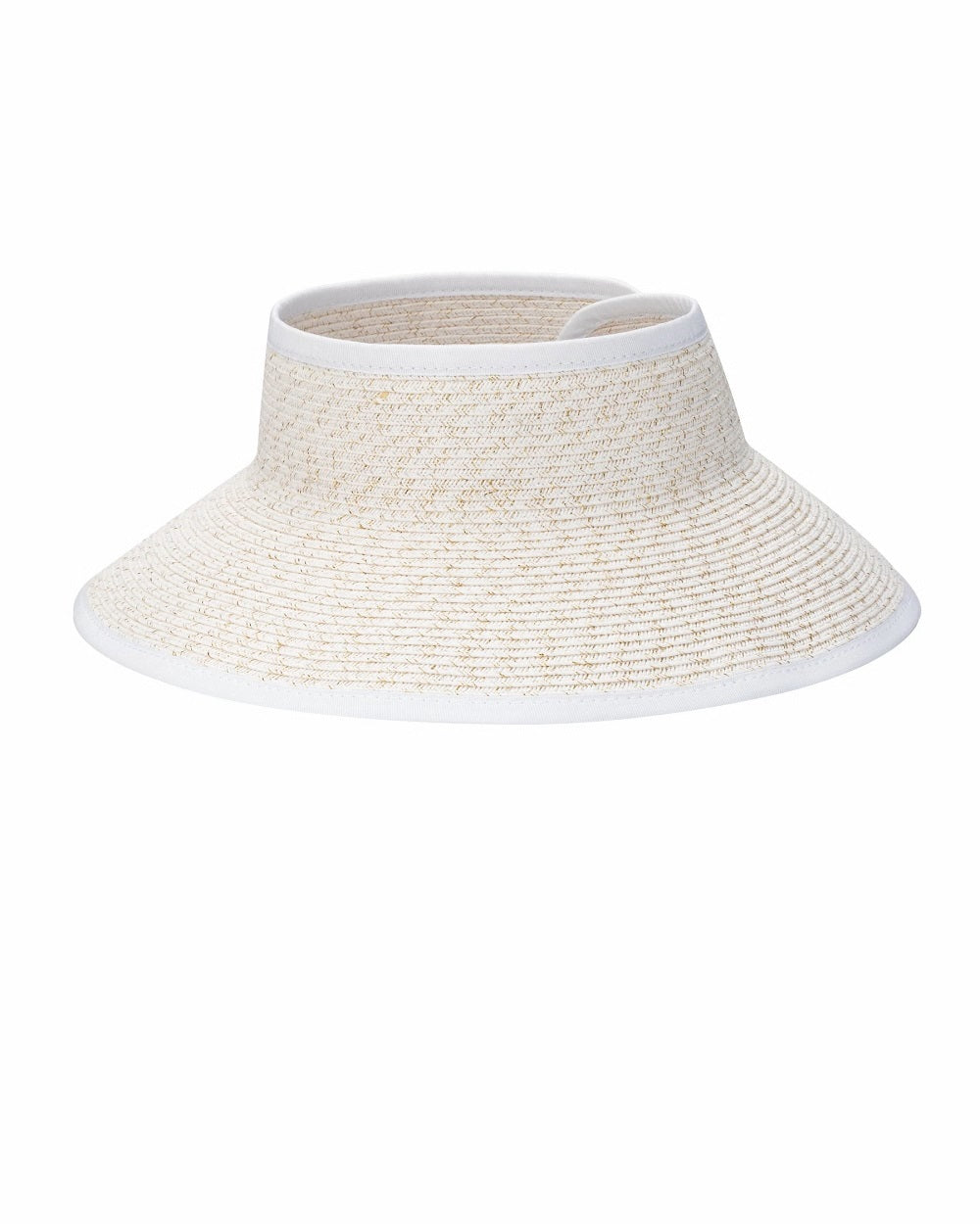 Women's Ultrabraid Mini Roll Up Visor With Gold Lurex