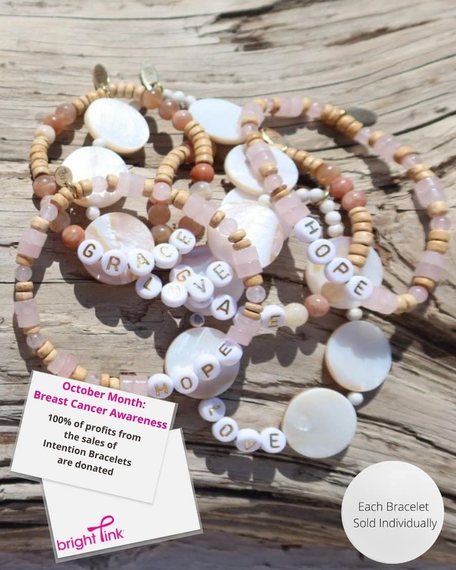 Love Hope Grace Intention Bracelet